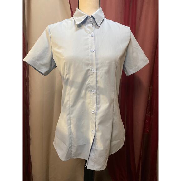 Womens Light Blue uniform shirt, size Small - Picture 1 of 9